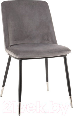 Стул Signal Jill Velvet (Bluvel 14, серый/черный/хром)