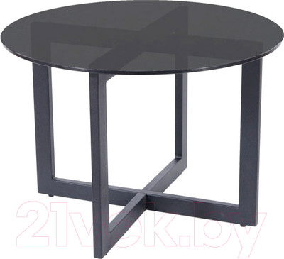 Журнальный столик Signal Almeria B (дымчатый/черный матовый)