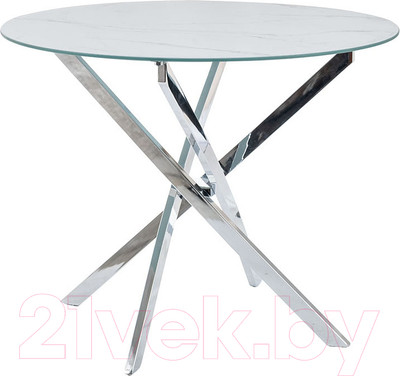 Обеденный стол Signal Agis (белый мрамор/хром)