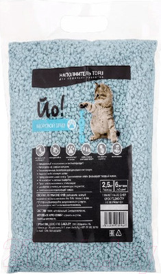 Наполнитель для туалета Йо Тофу Морской Бриз (6л/2.5кг)