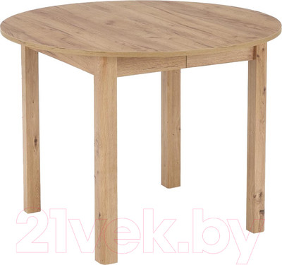 Обеденный стол Halmar Ringo 102-142x102x76 (дуб крафт/дуб крафт)