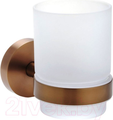 Стакан для зубной щетки и пасты Bemeta Amber 155110012 (кофе матовый)