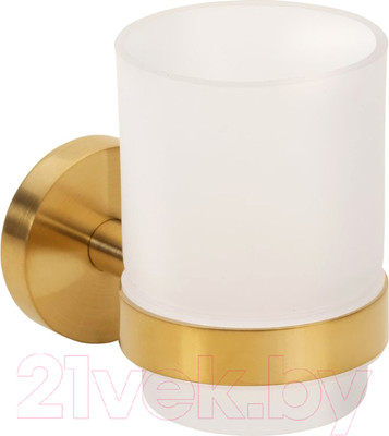 Стакан для зубной щетки и пасты Bemeta Sablo 160110012 (золото матовый)