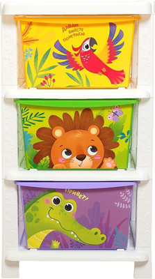 Комод пластиковый Соломон Дружные зверята / 5182317
