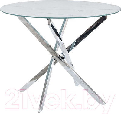 Обеденный стол Signal Espero (белый мрамор/белый FI 90)