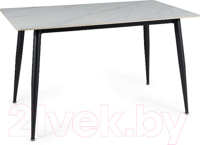 Обеденный стол Signal Rion 130x70 (белый/черный)