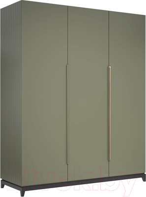 Шкаф Алери Ричмонд трехдверный (грей/черно-серый)