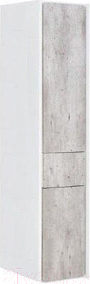 Шкаф-полупенал для ванной Roca Ronda / ZRU9303006 (бетон/белый матовый)