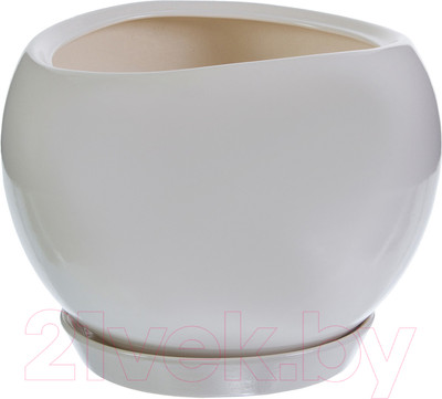 Кашпо Белбогемия Адель №3 81932592 / 103756 (белый)