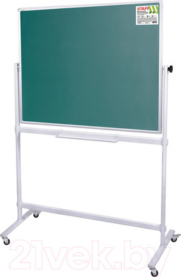 Маркерно-меловая доска Staff 238006 (100x150см, зеленый/белый)