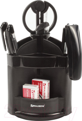 Набор канцелярский Brauberg Офисный 100 / 236949 (10пр, черный)