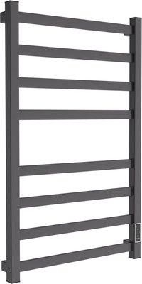 Полотенцесушитель электрический Маргроид Ferrum Вид 81/10 СНШ 80x50 (черный матовый, таймер справа)