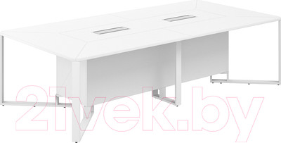 Стол для переговоров Norden 240x120x75 / SP.0112.WH.WH.WH (белый/белый/белый/серый)