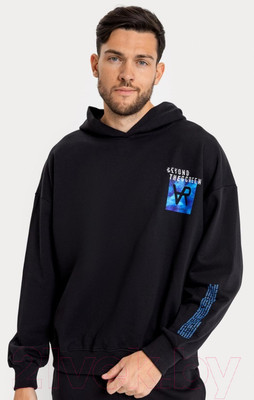 Худи Mark Formelle 121816 (р.96-170/176, черный/печать)