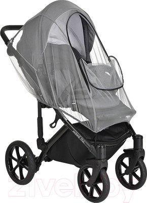 Москитная сетка для коляски Bambola Универсальная с окошком на молнии / 163B (серый)