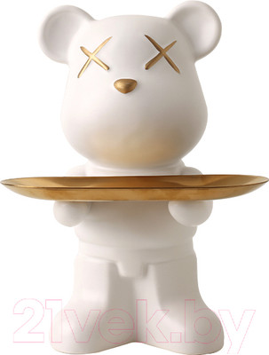 Статуэтка Merry Bear Home Decor Violent Bear Черное и белое / 30001208 (белый)