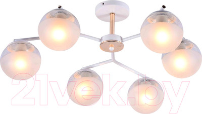 Потолочный светильник Mirastyle MH-10142/6 WH+FGD
