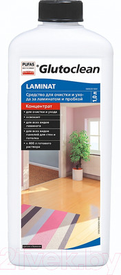 Чистящее средство для пола Pufas Glutoclean Для ламината и пробки Концентрат (1л)