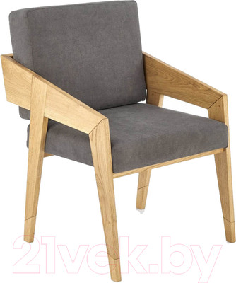 Кресло мягкое Halmar Freedom (дуб натуральный/серый)