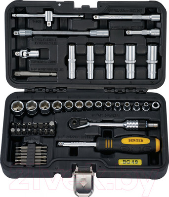 Универсальный набор инструментов BERGER 1/4" / BG049 (49 предметов)