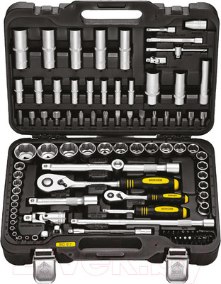Универсальный набор инструментов BERGER 1/2"-1/4" / BG097-121438 (97 предметов)