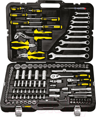 Универсальный набор инструментов BERGER 1/2"-1/4" / BG128-1214 (128 предметов)