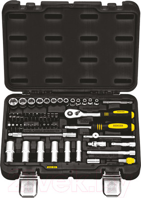 Универсальный набор инструментов BERGER 1/4"  / BG055-14 (55 предмета)