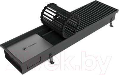 Конвектор внутрипольный Новатерм НТ-В-14/35/390 (черный)