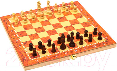Набор настольных игр Sima-Land 3 в 1 Падук: нарды, шахматы, шашки / 2865267