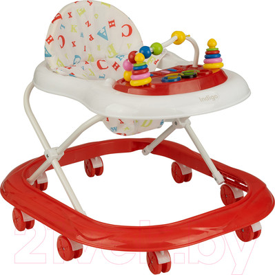 Ходунки INDIGO ABC (красный)