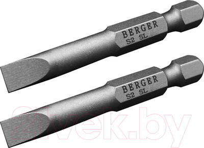 Набор бит BERGER SL1.0x5.5x50мм S2 / BG2410 (2шт)