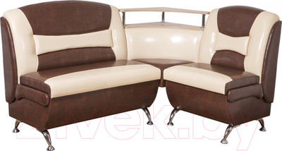 Уголок кухонный мягкий Слонимдревмебель Нарцисс плюс угловой (mango 8965/mango 793)