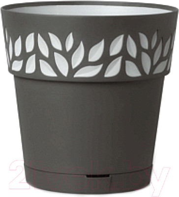 Вазон Stefanplast 94153 (графитовый/серый)