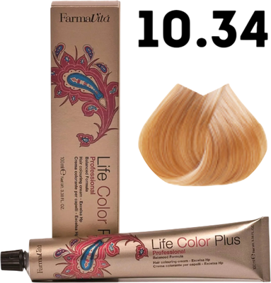 Крем-краска для волос Farmavita Life Color Plus 10.34 (100мл)