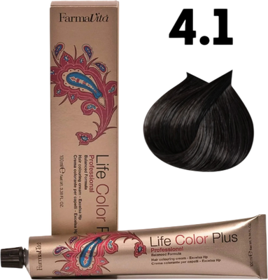 Крем-краска для волос Farmavita Life Color Plus 4.1 (100мл)