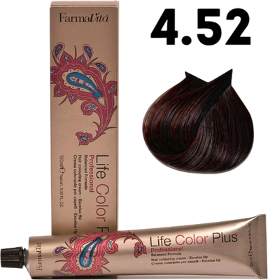 Крем-краска для волос Farmavita Life Color Plus 4.52 (100мл)