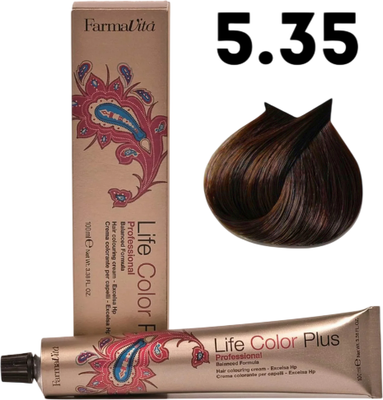 Крем-краска для волос Farmavita Life Color Plus 5.35 (100мл)