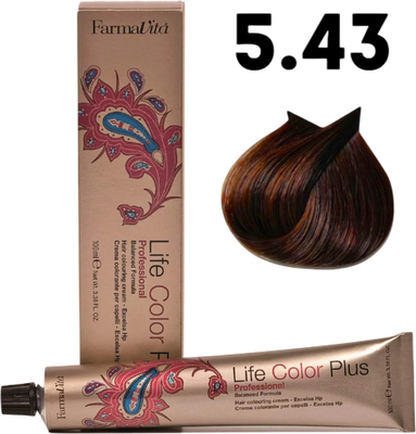 Крем-краска для волос Farmavita Life Color Plus 5.43 (100мл)