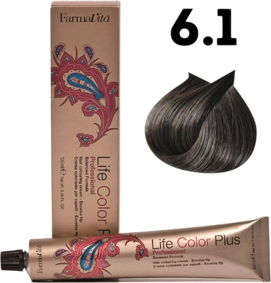 Крем-краска для волос Farmavita Life Color Plus 6.1 (100мл)