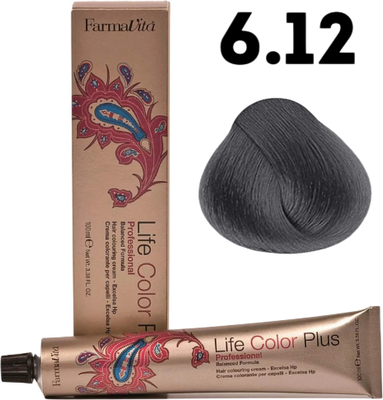 Крем-краска для волос Farmavita Life Color Plus 6.12 (100мл)
