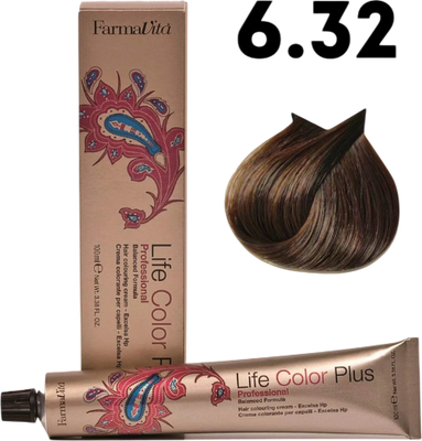 Крем-краска для волос Farmavita Life Color Plus 6.32 (100мл)