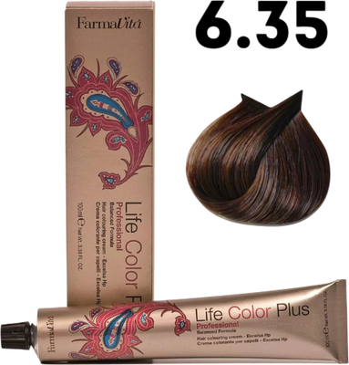 Крем-краска для волос Farmavita Life Color Plus 6.35 (100мл)