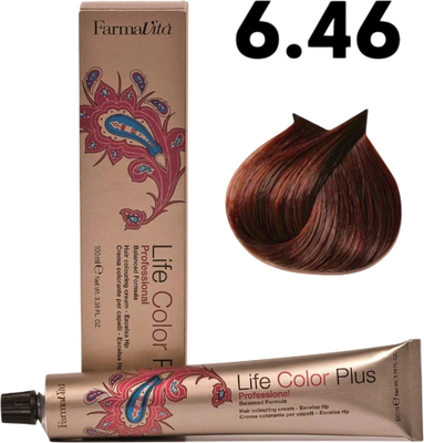 Крем-краска для волос Farmavita Life Color Plus 6.46 (100мл)
