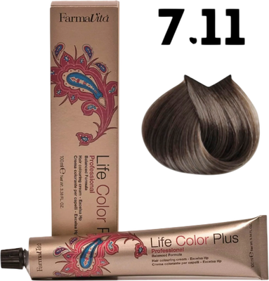Крем-краска для волос Farmavita Life Color Plus 7.11 (100мл)