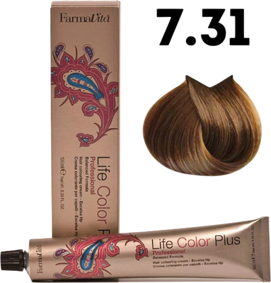 Крем-краска для волос Farmavita Life Color Plus 7.31 (100мл)