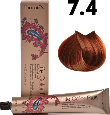Крем-краска для волос Farmavita Life Color Plus 7.4 (100мл)