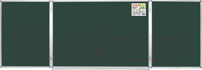 Меловая доска Staff 238009 (100х150/300см, зеленый)