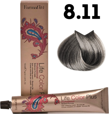 Крем-краска для волос Farmavita Life Color Plus 8.11 (100мл)