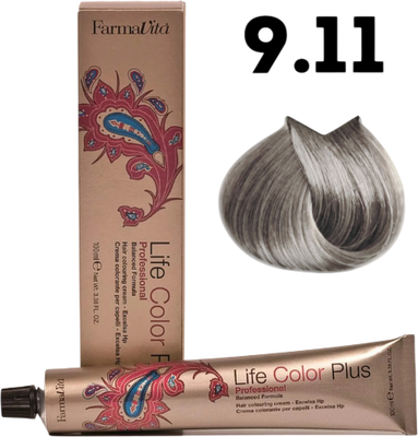 Крем-краска для волос Farmavita Life Color Plus 9.11 (100мл)