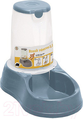 Кормушка механическая для животных Stefanplast 05370 (стальной/синий)